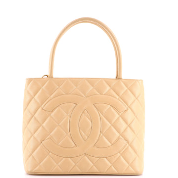 Chanel Medallion Tote Quilted Caviar