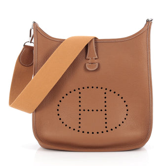 Hermes Evelyne Crossbody Gen I Clemence PM Brown 2009004