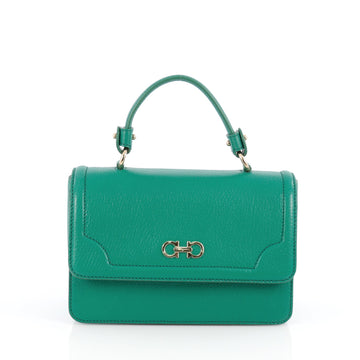 Salvatore Ferragamo Seila Shoulder Bag Leather Small Green 2009501