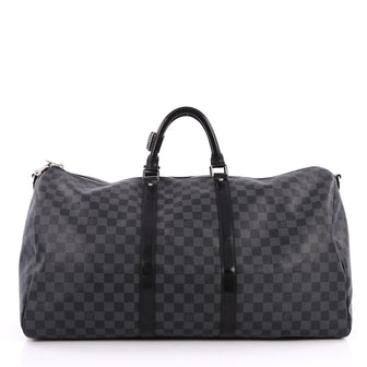 Louis Vuitton Keepall Bandouliere Bag Damier Graphite 55 2009601
