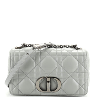 Christian Dior Caro Bag Macrocannage Quilt Calfskin Medium