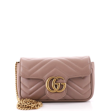 Gucci GG Marmont Flap Bag Matelasse Leather Super Mini