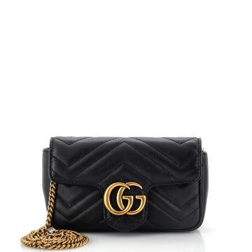 Gucci GG Marmont Flap Bag Matelasse Leather Super Mini