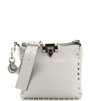 Valentino Garavani Rockstud Flip Lock Messenger Bag Leather Mini