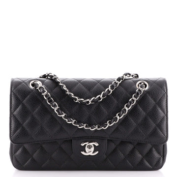 Chanel Classic Double Flap Bag Quilted Caviar Medium