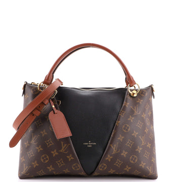 Louis Vuitton V Tote Monogram Canvas and Leather MM