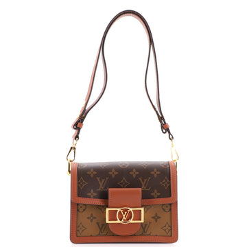 Louis Vuitton Dauphine Shoulder Bag Reverse Monogram Canvas Mini