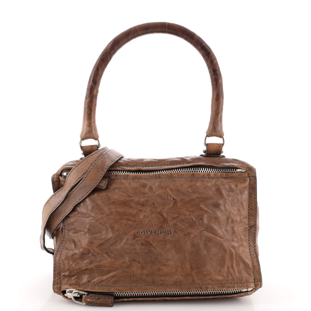ジバンシー パンドラ　ブラウン Givenchy Pandora Bag Distressed Leather Small Brown 20108619