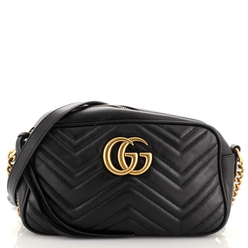 Gucci GG Marmont Shoulder Bag Matelasse Leather Small