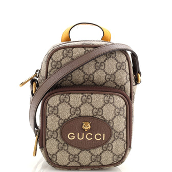 Gucci Neo Vintage Top Handle Crossbody Bag GG Coated Canvas Mini