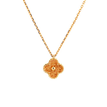 Van Cleef & Arpels Sweet Alhambra Pendant Necklace 18K Yellow Gold