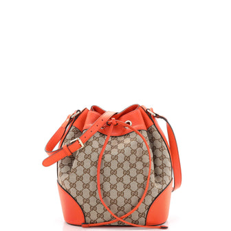 Gucci Classic Bucket Bag GG Canvas Medium
