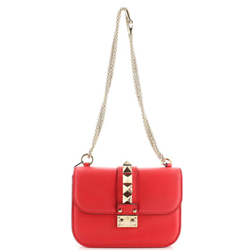 Valentino Garavani Glam Lock Shoulder Bag Leather Small