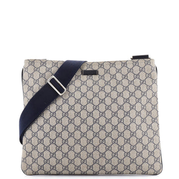 Gucci Zip Top Messenger Bag GG Coated Canvas Large