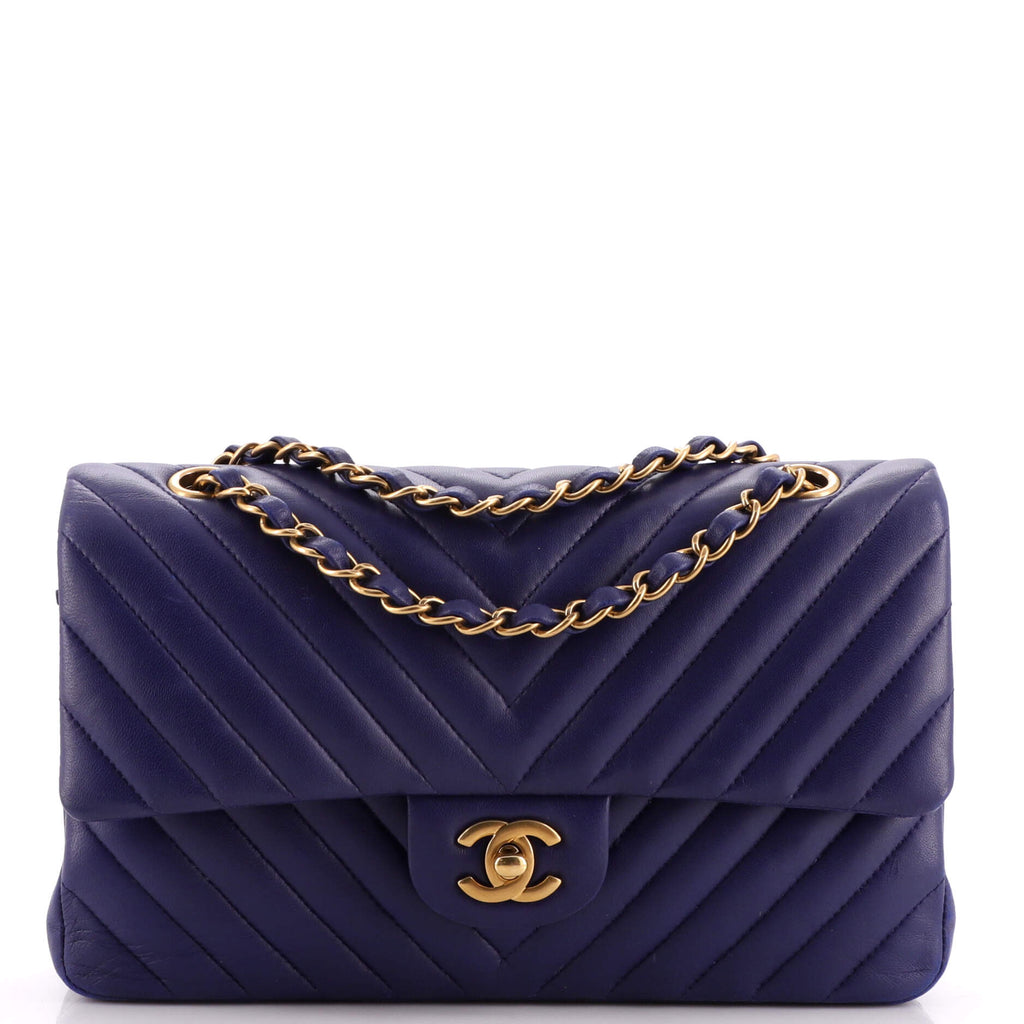 White laced coat & royal blue Chanel bag  Chanel classic flap bag, Chanel, Chanel  bag