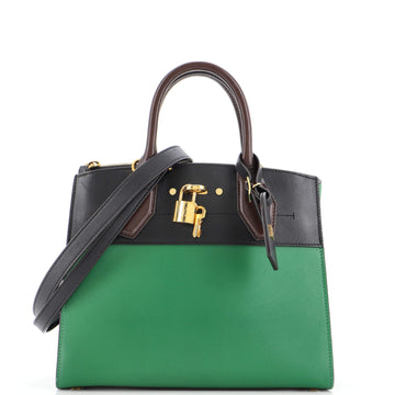 Louis Vuitton City Steamer Handbag Leather PM