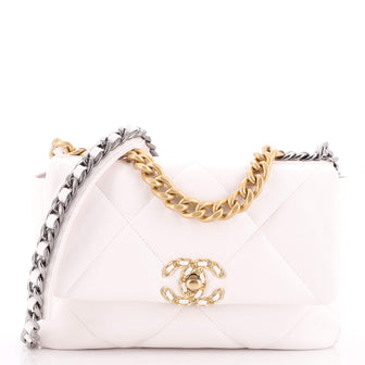 Chanel 19 Flap Bag Quilted Leather Medium