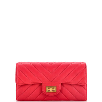 Chanel Reissue Flap Wallet Chevron Calfskin Long