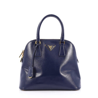 rada Promenade Handbag Vernice Saffiano Leather Medium 2013202 blue