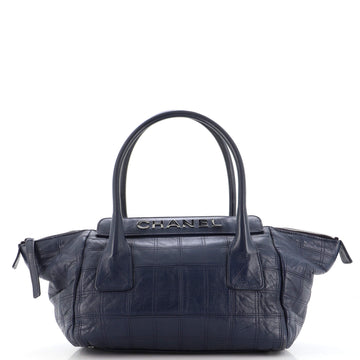Chanel Lax Satchel Quilted Leather Large