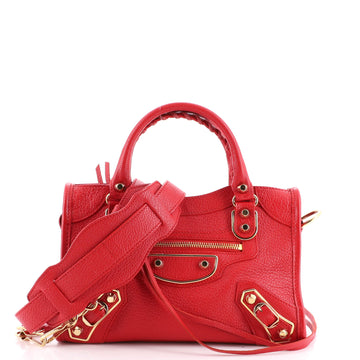 Balenciaga City Classic Metallic Edge Bag Leather Mini