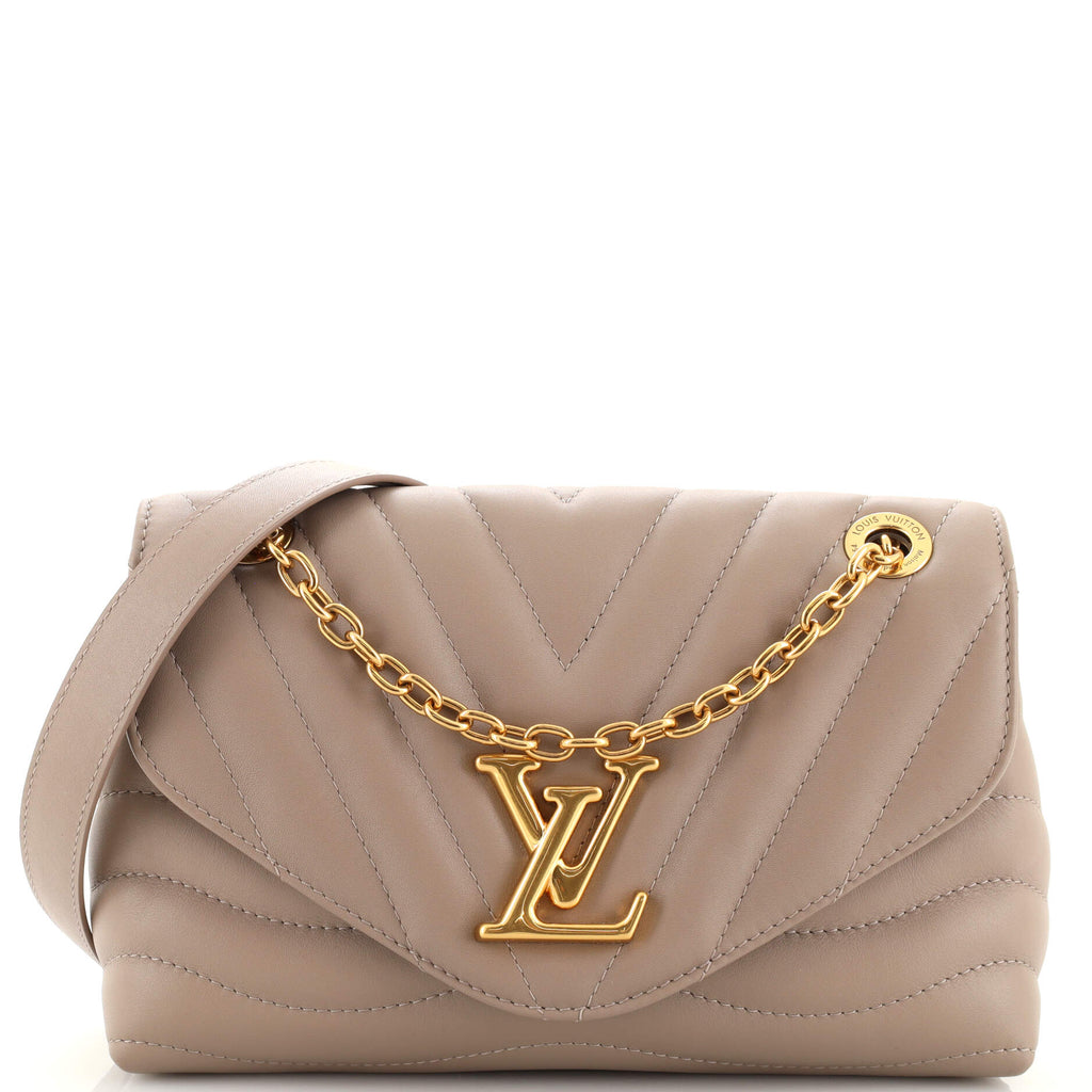 Louis Vuitton New Wave Chain Bag NM Quilted Leather MM Neutral 2013941