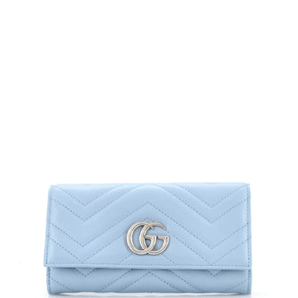 Gucci GG Marmont Continental Wallet Matelasse Leather