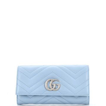 Gucci GG Marmont Continental Wallet Matelasse Leather