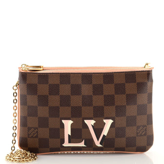 Louis Vuitton Double Zip Pochette Damier