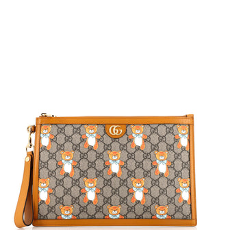 Gucci x EXO-KAI Wristlet Clutch Printed GG Coated Canvas