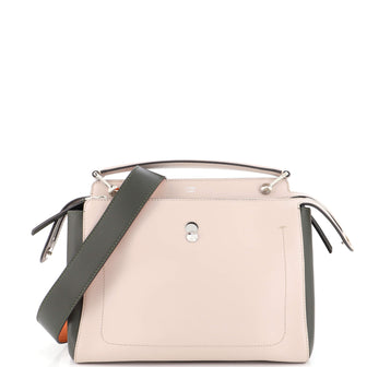 Fendi DotCom Convertible Satchel Leather Medium