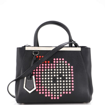 Fendi 2Jours Bag Studded Leather Petite