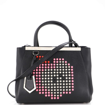 Fendi 2Jours Bag Studded Leather Petite
