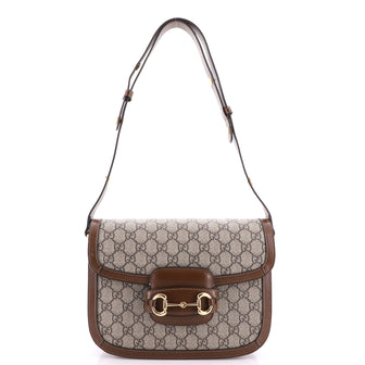 Gucci Horsebit 1955 Shoulder Bag GG Coated Canvas Small