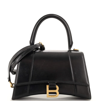 Balenciaga Hourglass Top Handle Bag Leather Small
