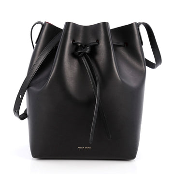 Mansur Gavriel Bucket Bag Leather Large Black 2015301