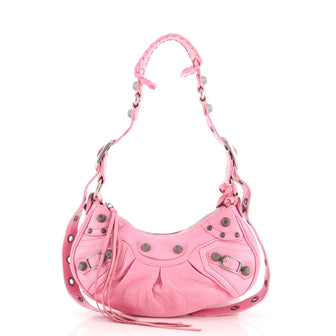 Balenciaga Le Cagole Giant Studs Shoulder Bag Leather XS