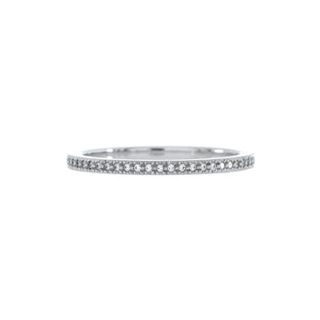 Tiffany & Co. Soleste Full Eternity Band Ring Platinum with Pave Diamonds