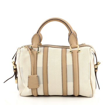 Burberry Nevinson Bowling Bag Canvas with Leather Medium 2015601