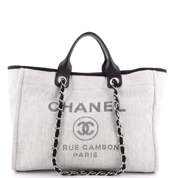 Chanel Deauville Tote Raffia Medium