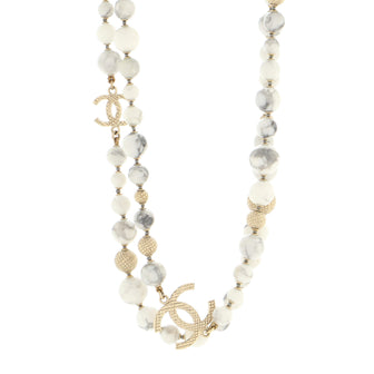 Chanel CC Long Necklace Magnesite and Metal