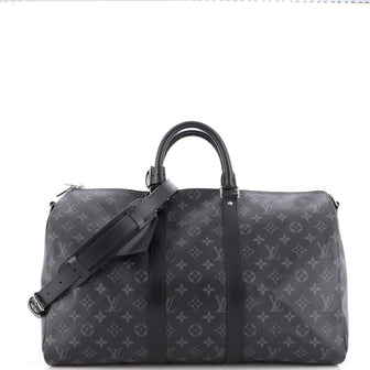 Louis Vuitton Keepall Bandouliere Bag Monogram Eclipse Canvas 45