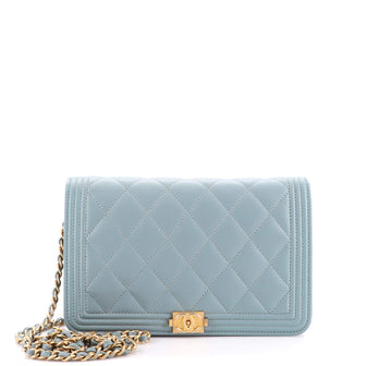 Chanel Boy Wallet on Chain Quilted Lambskin