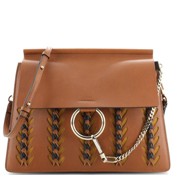 Chloe Faye Shoulder Bag Braided Leather Medium