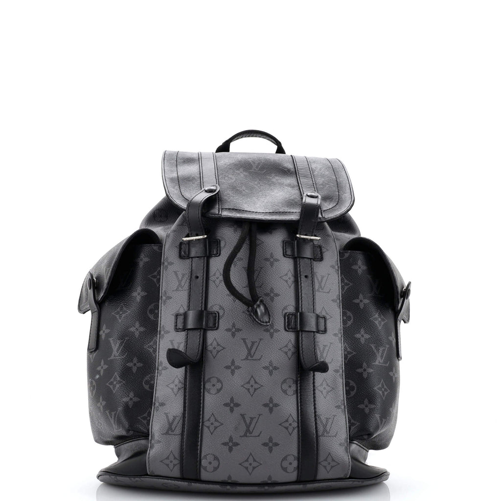 louis vuitton backpack christopher white black Pre-Owned Louis Vuitton Christopher Backpack 201727/1