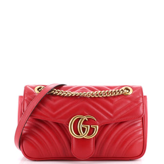 Gucci GG Marmont Flap Bag Matelasse Leather Small