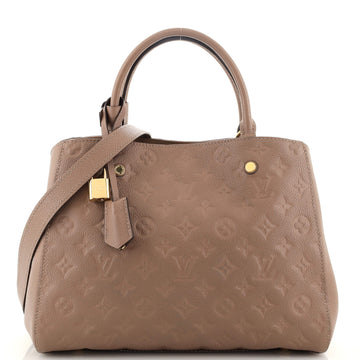 Louis Vuitton Montaigne Handbag Monogram Empreinte Leather MM