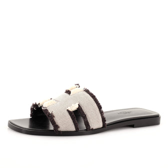 Hermes Women's Oran Sandals Canvas