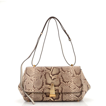Bottega Veneta BV Angle Bag Python Large