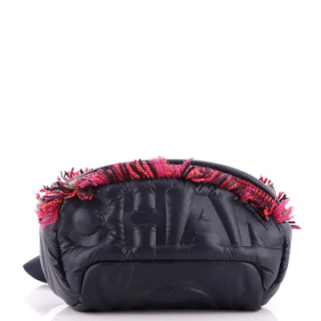 Chanel Coco Neige Waist Bag Embossed Nylon with Tweed
